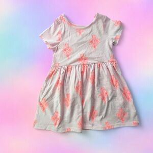 Target Cat & Jack pink babydoll dress with floral print
